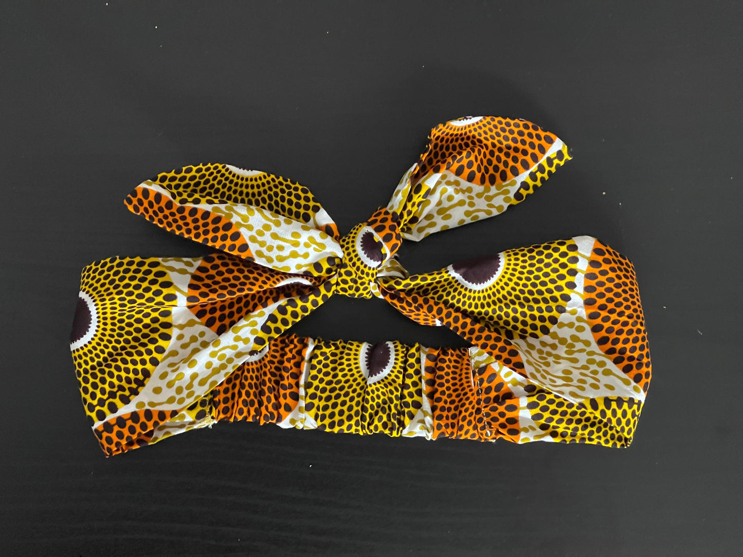 stylisches Haarband mit geknoteter Schleife und Gummizug - Bandana/ Stirnband