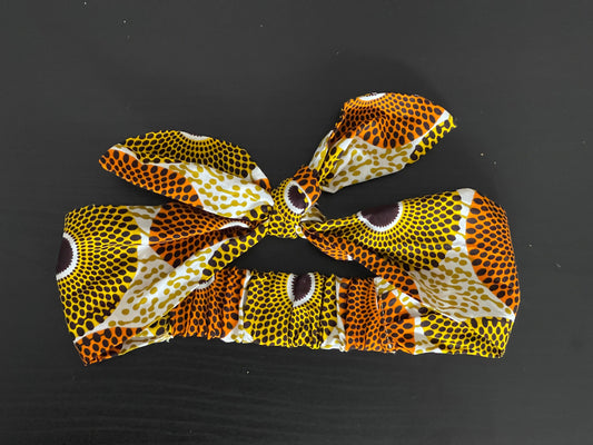 stylisches Haarband mit geknoteter Schleife und Gummizug - Bandana/ Stirnband